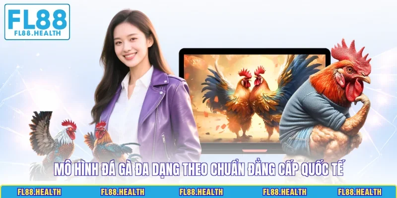 Mô hình đá gà đa dạng theo chuẩn đẳng cấp quốc tế