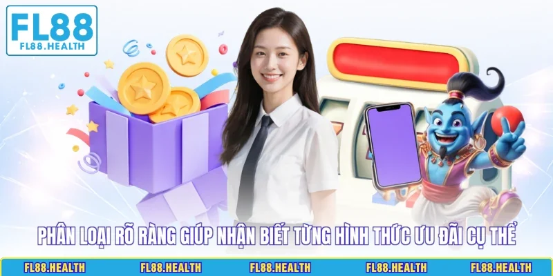Phân loại rõ ràng giúp nhận biết từng hình thức ưu đãi cụ thể